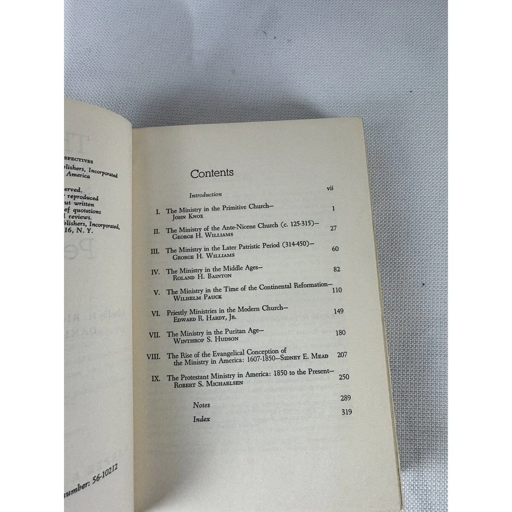 Ministry in Historical Perspectives by Richard Niebuhr & Daniel D. Williams 1956